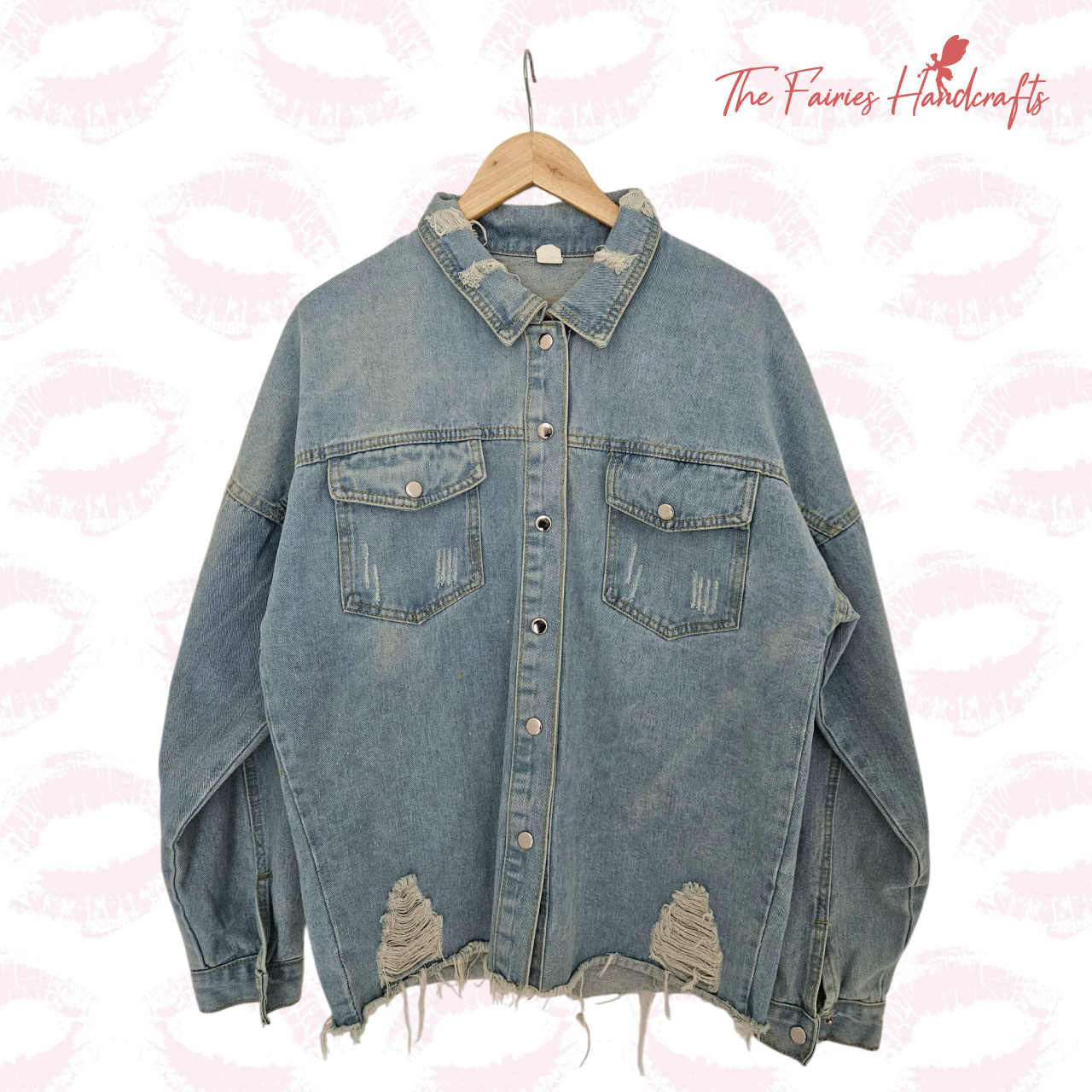 Marilyn – Hand-Painted Denim Jacket