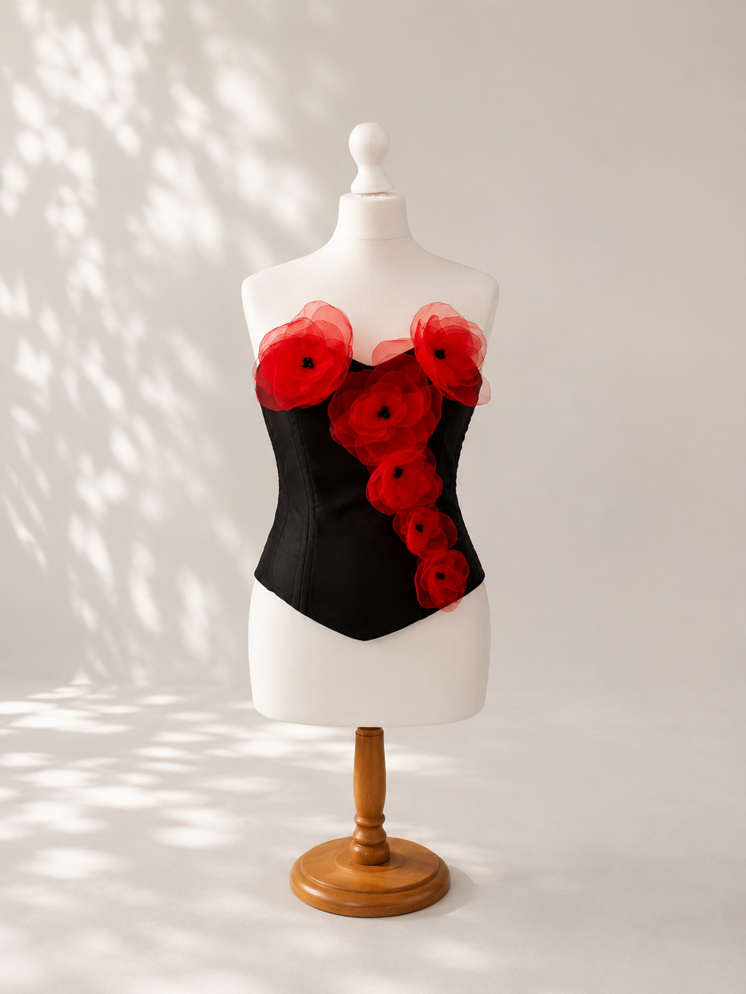 Red Bloom Corset ( S)