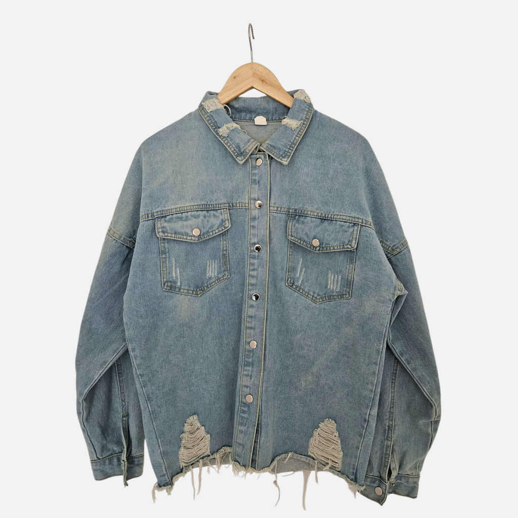 Marilyn – Hand-Painted Denim Jacket