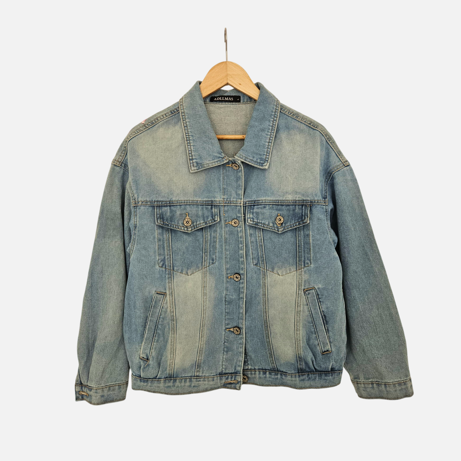 Butterfly Garden – Hand-Painted Denim Jacket