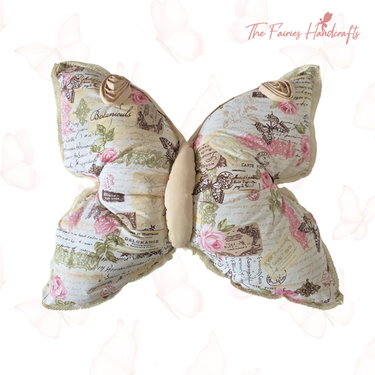 Handmade Butterfly-Shaped Decorative Pillow