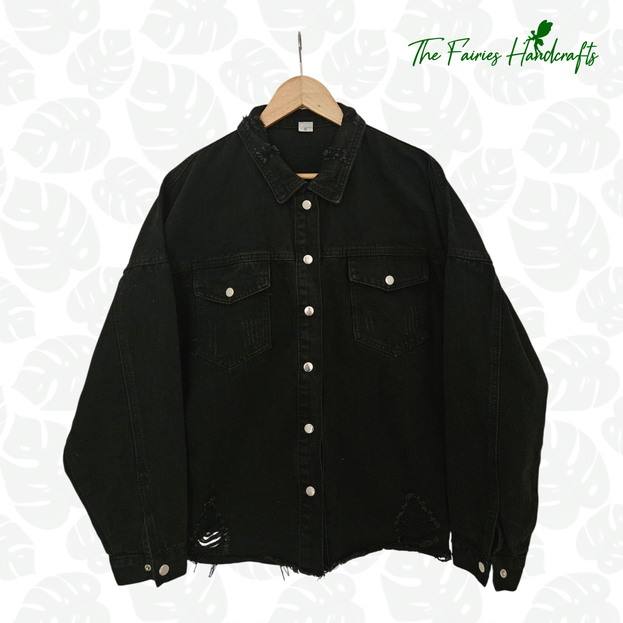 Courage – Hand-Painted Lion Denim Jacket