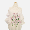 Blossom Elegance Hand-Embroidered Romanian Ie (Size M/L)