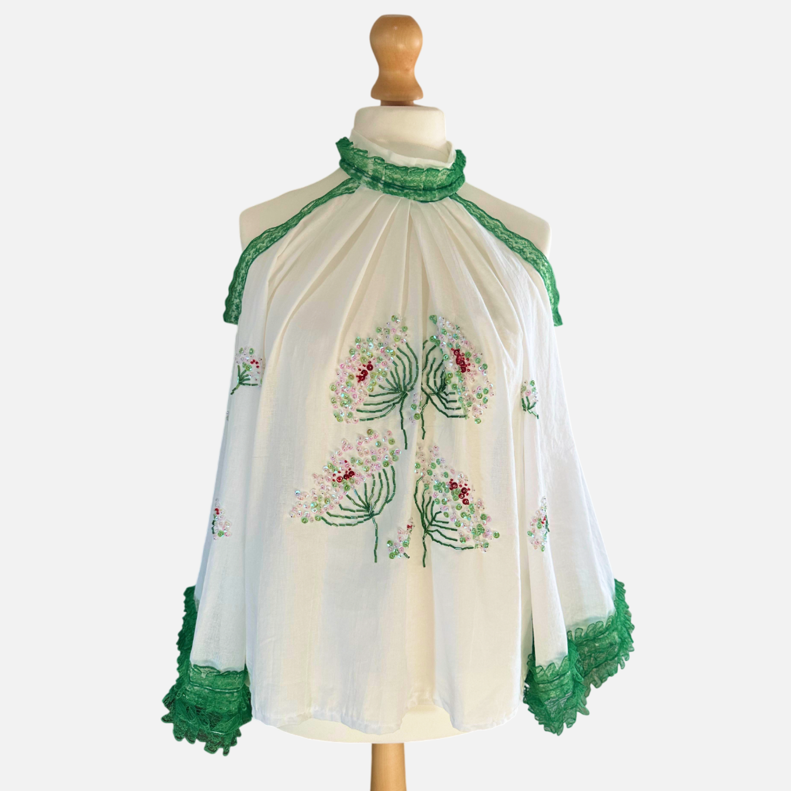 “Rușinea Fetei” Hand-Embroidered Romanian Ie
