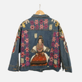 Maramureș Muse – Hand-Painted Denim Jacket