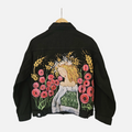 Flori de Câmp – Hand-Painted Denim Jacket