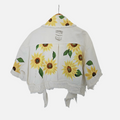 Sunflower Fields – Hand-Painted Cropped Jacket