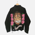 Courage – Hand-Painted Lion Denim Jacket