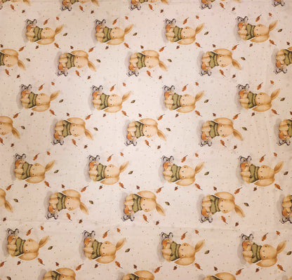 Autumn Snuggles – Bunny & Mouse Bedding Set (Size Double)