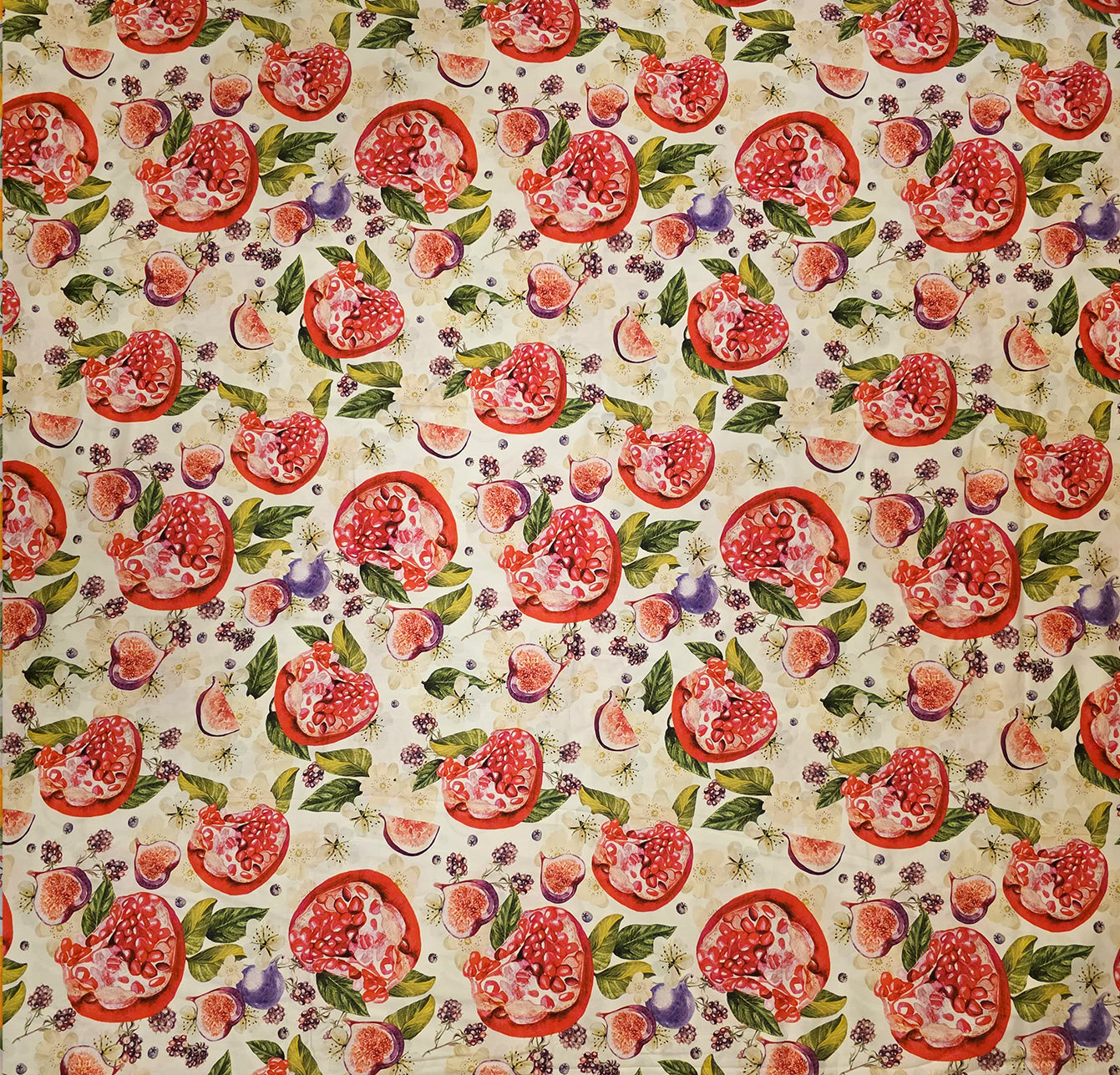 Pomegranate & Fig Satin Bedding Set (Size Double)