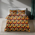 Garden Bloom Satin Cotton Bedding Set (Size Double)